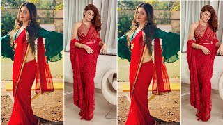 Gorgeous Red Color Saree Collectionred Saree With Beautiful Blouse,Trendy Red Saree
