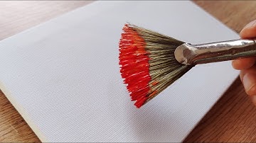 The Easiest Sunset to Paint / Acrylic Painting for Beginners