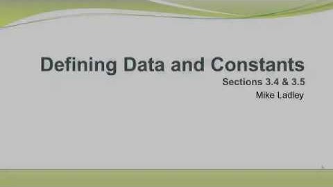 COSC-2425, Sections 3.4 and 3.5