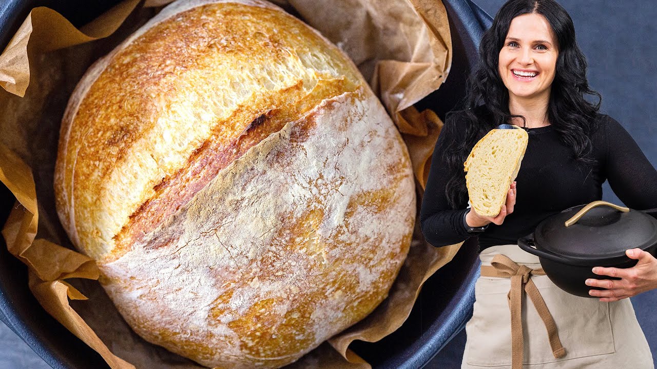 No Knead Bread - Dutch Oven - Maria's Munchies