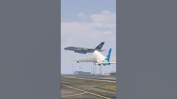 A380 Almost Collides During Landing and Takeoff