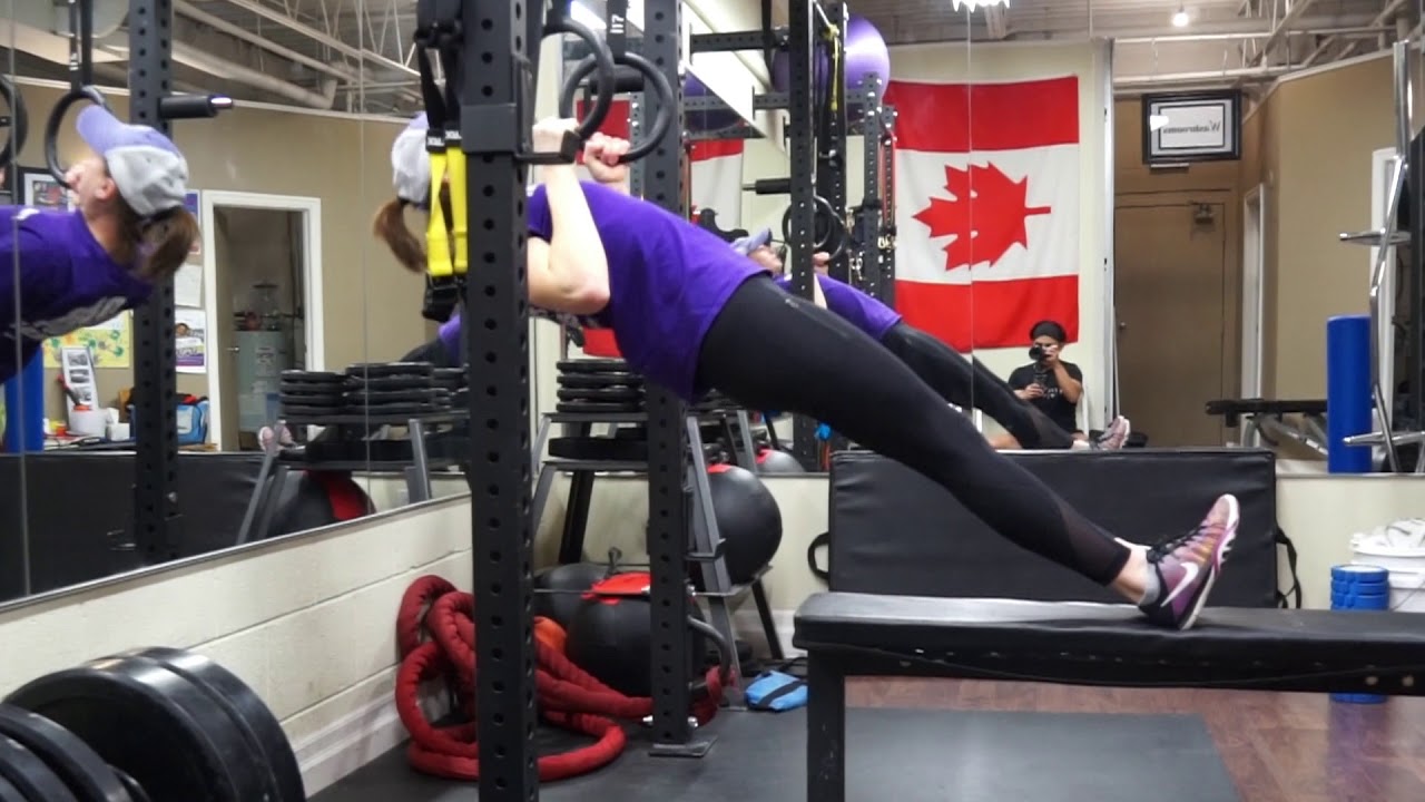 Back Workout (Whole Body) : Ring Rows - YouTube