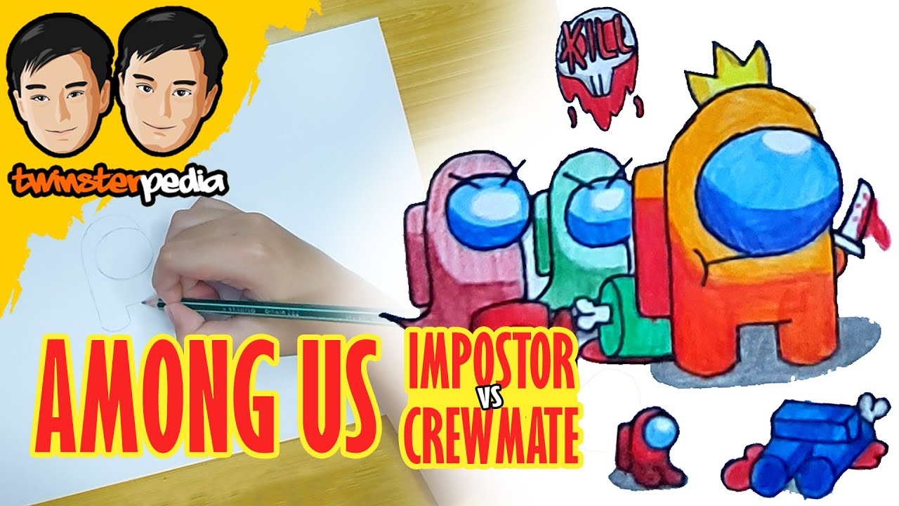  How to Draw Among Us Impostor vs Crewmate