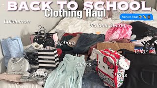 BACK TO SCHOOL CLOTHING HAUL 2025! *Skims, Asics, Lululemon, Telfar, & more! || THETAYDAB