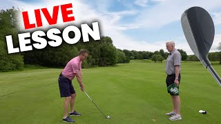 how to hit the HYBRID RESCUE UTILITY golf club every time   LIVE GOLF LESSON