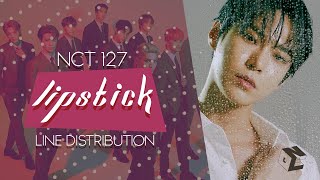 NCT 127 - Lipstick Line Distribution (Color Coded Bars) Resimi