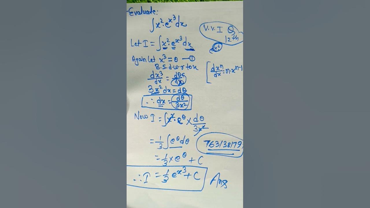 how-to-integrate-x-2e-x-3-using-a-substitution-integral-of-x-2-e-x-3