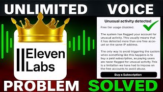 Elevenlabs Unusual Activity Detected Problem | How To Fix Unusual Activity Detected Error ElevenLabs