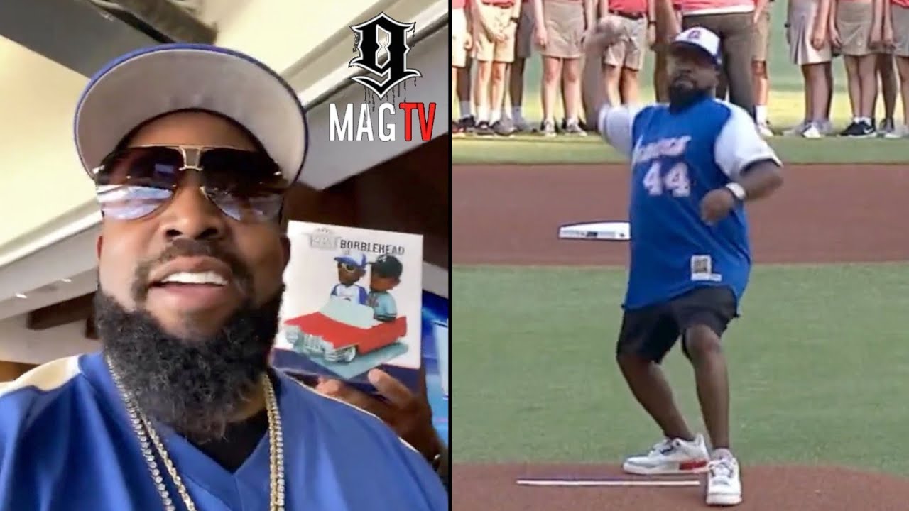 Big Boi Throws First Pitch During Atlanta Braves OutKast Night