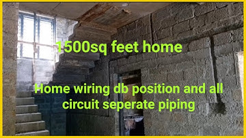 home wiring db position and all circuit seperate piping#i love god