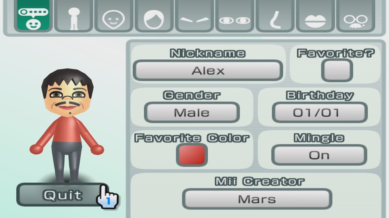 MiIページ　qm Alex - Guess Who? - Mii 3844 - YouTube
