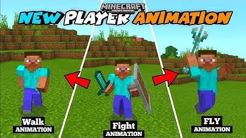 New Player Animation Addon For Mcpe 1.19 | Player Animation Mcpe 1.19 | Mod Minecraft Pe 1.19