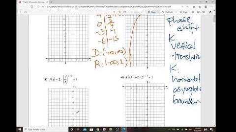 Algebra II Honors Chapter 6 Exponential and Logarithmic Functions Part I