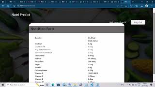 NUTRITION ASSISTANT APPLICATION_PNT2022TMID47773 screenshot 1