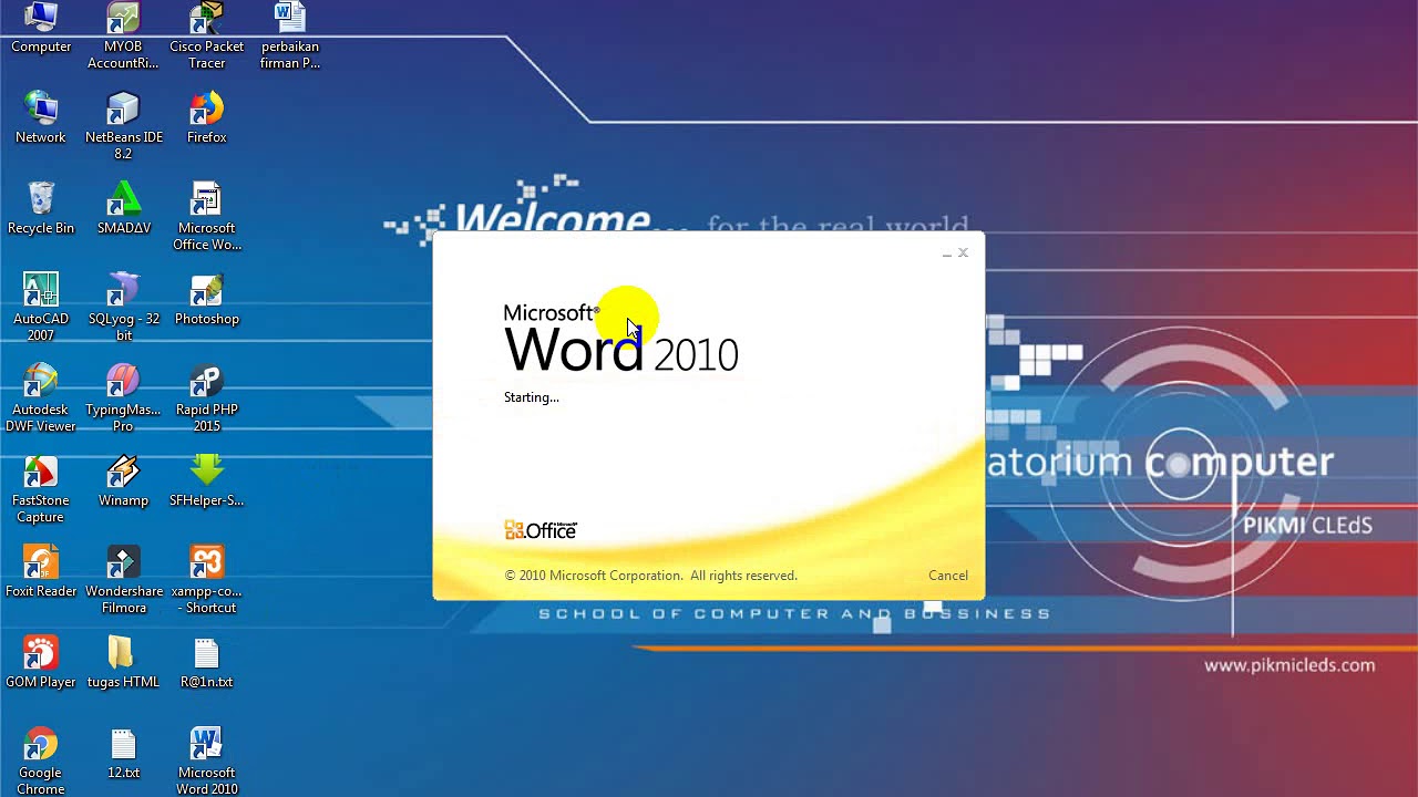 Cara membuat format kolom pada microsoft word