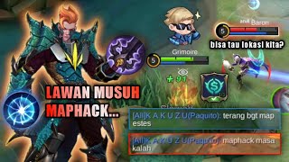 LAWAN MUSUH CHEATER MAPHACK? POSISI KITA DIA TAU! TIM UDAH MAU SURRENDER! | TOP GLOBAL CLAUDE - MLBB