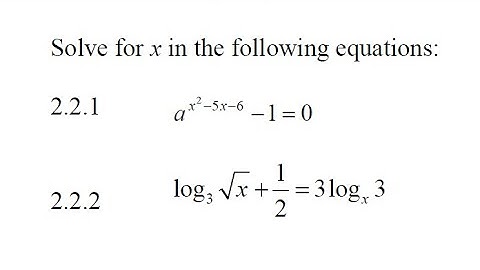 Mathematics N3 Exponents and Logarithms November 2017 @mathszoneafricanmotives