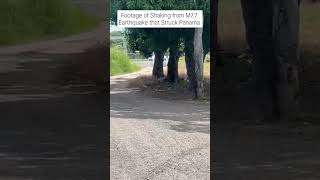 Footage shows Intense Shaking from the M7.7 Earthquake that struck Panama