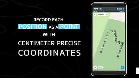 Record each position as a point with centimeter-precise coordinates visible on your mobile app!