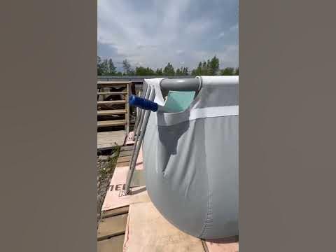 Каркасный бассейн! Площадка под каркасный бассейн! - YouTube