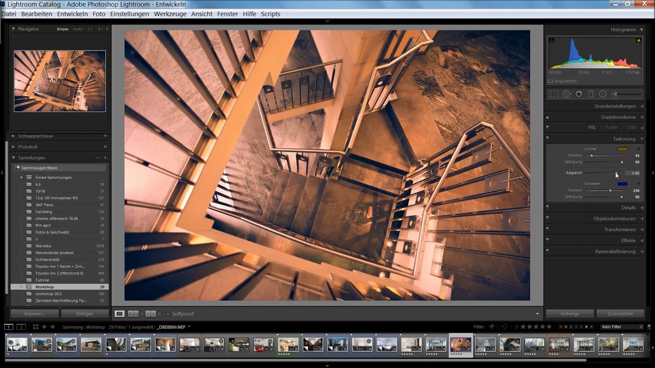 Die Teiltonung In Lightroom Grundlagen Der Bildbearbeitung Und Immobilienfotografie Youtube