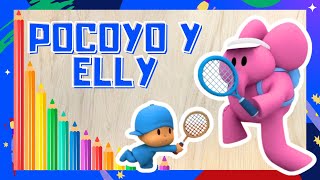 Pocoyó y Elly | Dibujo y diversión en la cancha de tenis 🖍️🎾