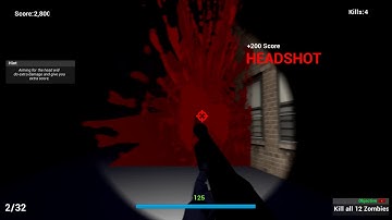 Indie Game - Zombo Rail Shooter (UE4 Game)