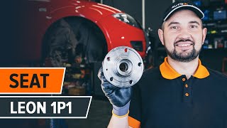 Kaip pakeisti priekis rato guolis SEAT LEON 1P1 [AUTODOC PAMOKA]