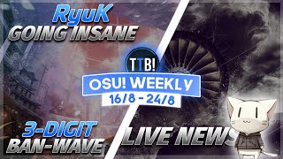 WhiteCat HACKED, 3 Digit Ban Wave!, RyuK Insane Plays &amp; more! - osu! Weekly #128