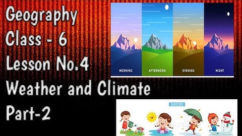 Geography/Class 6/Lesson No.4/Weather and Climate/Part-2