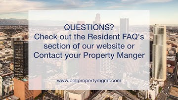 Tenant Web Access - Portal Instruction from Bell Properties California