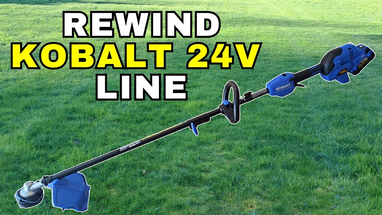 How to Replace String Line on Kobalt String Trimmer - YouTube