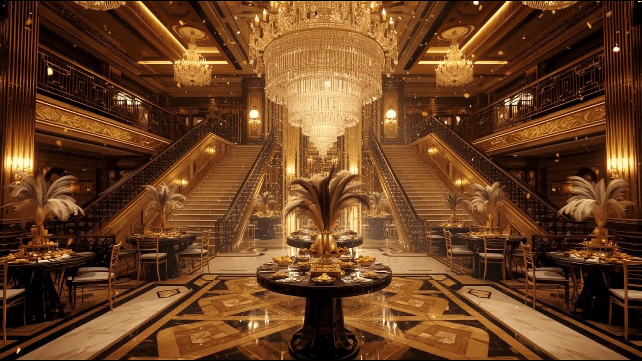 Roaring 20s Great Gatsby-Inspired New Year's Eve Party 🎷 | Elegant Background Music