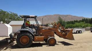 CASE 570MXT Skiploader Grader Start Up Procedures