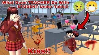 Horror Secret!! What Teacher Does With Student Under Table ?!! in SAKURA SCHOOL SIMULATOR