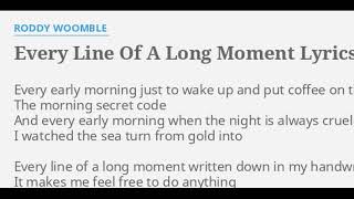 Watch Roddy Woomble Every Line Of A Long Moment video