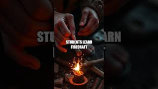 How to Build a Shelter and Make Fire in the Forest!