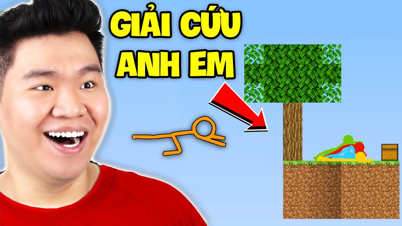 Màu Cam Giải Cứu Anh Em Người Que Tại Đảo Trên Trời