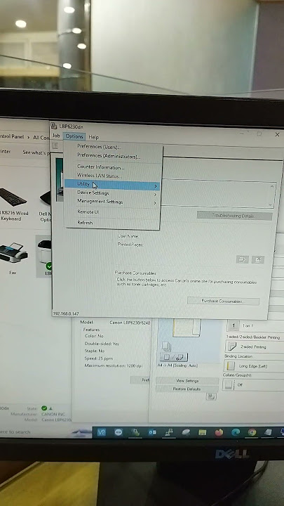 How to Canon LBP 6230dn page count