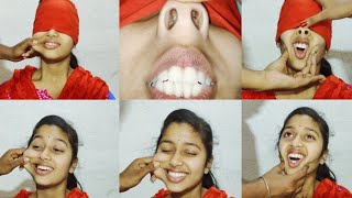 Blindfold Piggy Nose Mage And Pulling Challange With Open Mouthpiggy Nose Mage Challange