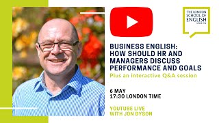 Business English: how should HR and managers discuss performance and goals