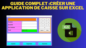 créer une application de caisse sur excel | créer un logiciel de point de vente