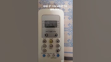 How to Lock and Unlock in Carrier AC remote Must watch