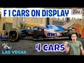 Four F1 Cars on display 4k Las Vegas | Formula 1 cars 2023,