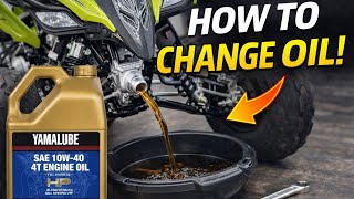 How to change the oil on a Yamaha YFZ 450