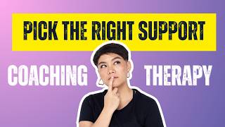 Coaching vs Therapy — What's the Difference?