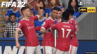 FIFA 22 - Leicester City Vs. Manchester United (PS5) 4K HDR