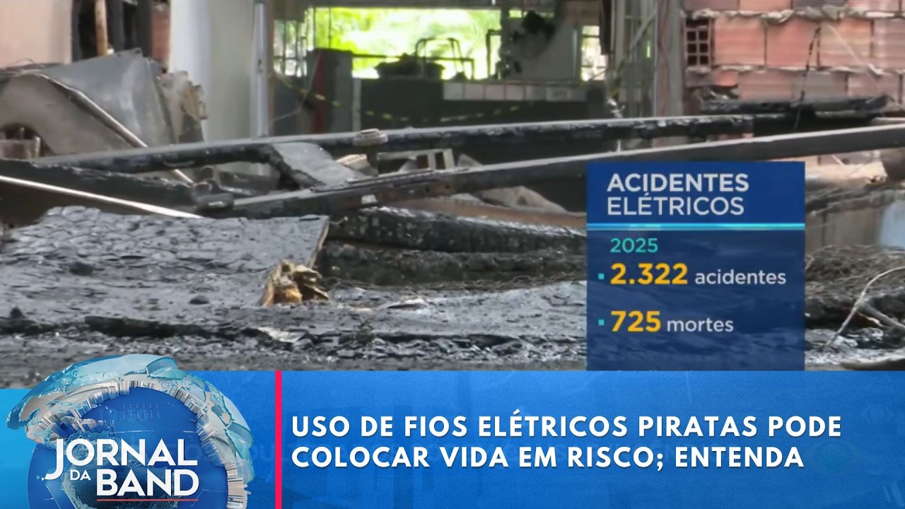 Uso de fios elétricos piratas pode colocar vida em risco; entenda | Jornal da Band