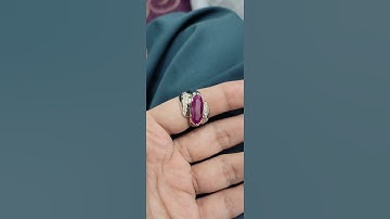 Natural Ruby - {Origin Mozambique} Silver Ring #ruby #gemstones #gems #gemstone #rubystones