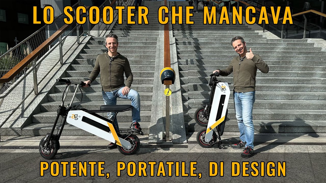 SCOOTER PORTATILE da 45kmh POTENTE PIEGHEVOLE e DI DESIGN